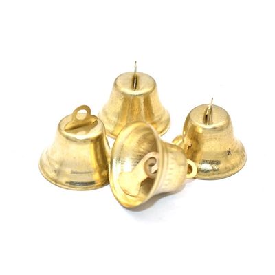 DUO ER 10pcs Gold Jingle Bell Metal Bell Pet Collar Bells Pendant Bell Christmas Ornament Bell Craft Supply for Christmas Decoration