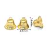 DUO ER 10pcs Gold Jingle Bell Metal Bell Pet Collar Bells Pendant Bell Christmas Ornament Bell Craft Supply for Christmas Decoration view 2