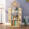 Bookcases Solid Wood Children's Bookshelf Pupils' Toy Storage Rack Children's Picture Book Rack rotatable Multi-Layer view 2