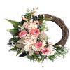 ACEVER 15-inch Christmas Wreath Floral with Natural Vine for Home Room Garden Lintel Door Decoration view 1