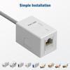 iwillink 1-Port RJ45 Keystone Surface Mount Outlet Box, White, 5-Pack view 3