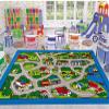 champion rugs Kids Carpet Extra Large Playmat City Life - Learn & Have Fun Safe!Educational, Road Traffic System, Multi Color, Blue Play Mat Rug Great for Playing with Cars, Bedroom Playroom 8 * 10ft view 1