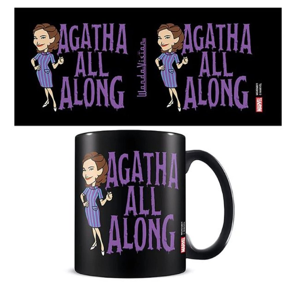WandaVision All Along Agatha Mug (One Size) (Black/Purple)