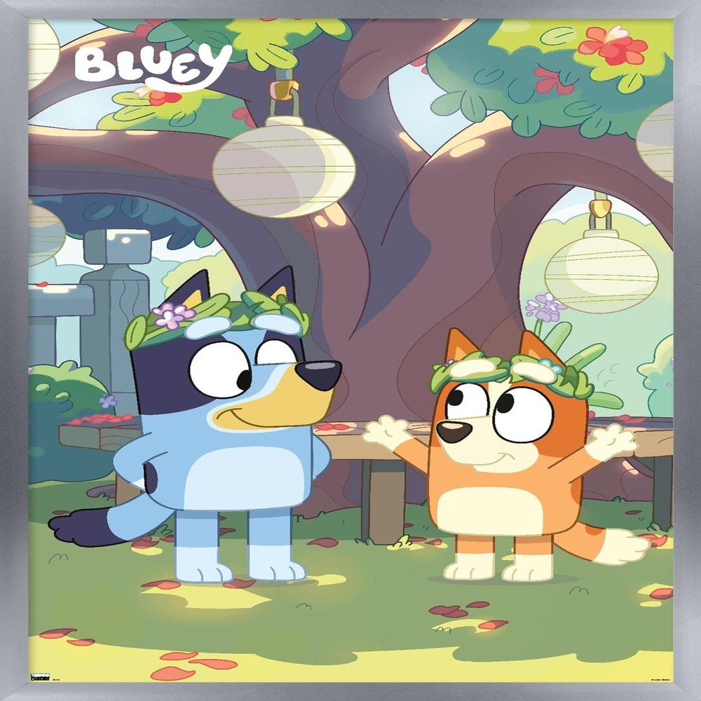Bluey - Duo Wall Poster, 22.4L" x 14.7W", Silver Framed Version