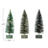 Creative Co-op 6.5" Bottle Brush Trees w/LED Lights Set of 3 view 3