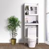 Noskatu Over The Toilet Bathroom Cabinet Free Standing Toilet Rack with Adjustable Shelf Tall Bathroom Cabinet Home Space Saver Furniture White view 3