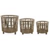 Boston International Woven Nesting Baskets, Set of 3, Natural view 1