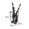 GAXQFEI Metal Square Umbrella Stand for Walking Sticks, with Drip Tray / 2 Hooks, for Home Corridor view 2