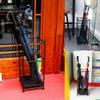 GAXQFEI Metal Square Umbrella Stand for Walking Sticks, with Drip Tray / 2 Hooks, for Home Corridor view 3