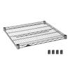 Luminous SHL6060SL Parts for Pole Diameter 1.0 inch (25 mm), Shelf Board Steel Shelf (Load Capacity 550 kg), Wire Depth Direction, 1 Piece (with Sleeves), Width 24.0 x Depth 24.0 inches (61 x 61 cm) view 1