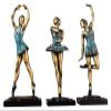Sculpture Tabletop Statue Ballerina Handmade Statue Sculpture Home Decoration Living Room Decoration Decoration 3 Piece Set Art Figurines Crafts view 1