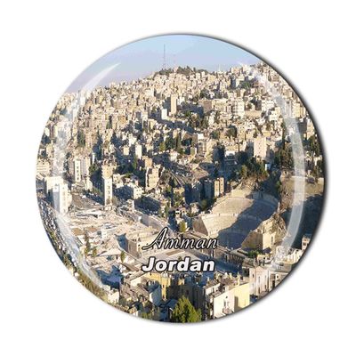 Amman Jordan Fridge Magnet Crystal Tourist Souvenir Gift Collection Refrigerator Magnetic Sticker