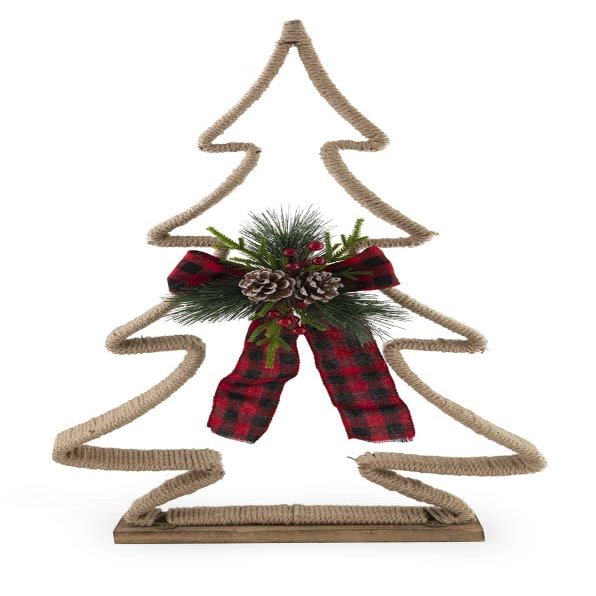 Boston International Christmas Tabletop Dcor, 29-Inches, Festive Jute Tree