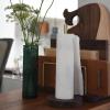 LIU- Countertop Paper Towel Holder Kitchen Vertical Roll Paper Dispenser with Non-slip Wooden Base view 2