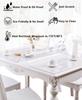 HQYG Custom 42x84 Inch Clear Desk Cover Protector, 1.5mm Thick Plastic Pad, Vinyl Table Cover for Writing Desks view 2