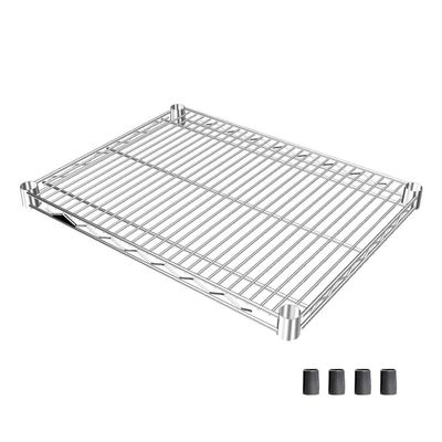 Luminous SHL6045SL Parts for Pole Diameter 1.0 inch (25 mm), Shelf Board Steel Shelf (Load Capacity 550 kg), Wire Depth Direction, 1 Piece (with Sleeves), Width 24.0 x Depth 18.1 inches (61 x 46 cm)