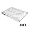 Luminous SHL6045SL Parts for Pole Diameter 1.0 inch (25 mm), Shelf Board Steel Shelf (Load Capacity 550 kg), Wire Depth Direction, 1 Piece (with Sleeves), Width 24.0 x Depth 18.1 inches (61 x 46 cm) view 1