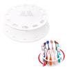 Yoseng 12-Hole Rotating Brush Holder for Ink Blending Brushes, White view 1
