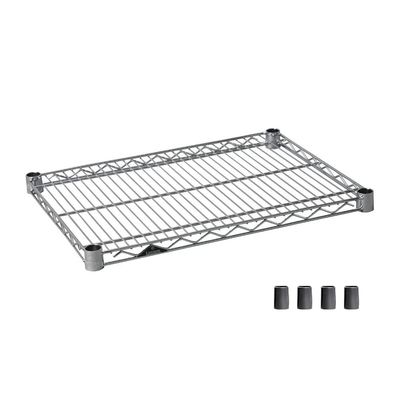 Luminous SHL6035SL Parts for Pole Diameter 1.0 inch (25 mm), Shelf Board Steel Shelf (Load Capacity 550 kg), Wire Depth Direction, 1 Piece (with Sleeves), Width 24.0 x Depth 14.0 inches (61 x 35.5 cm)