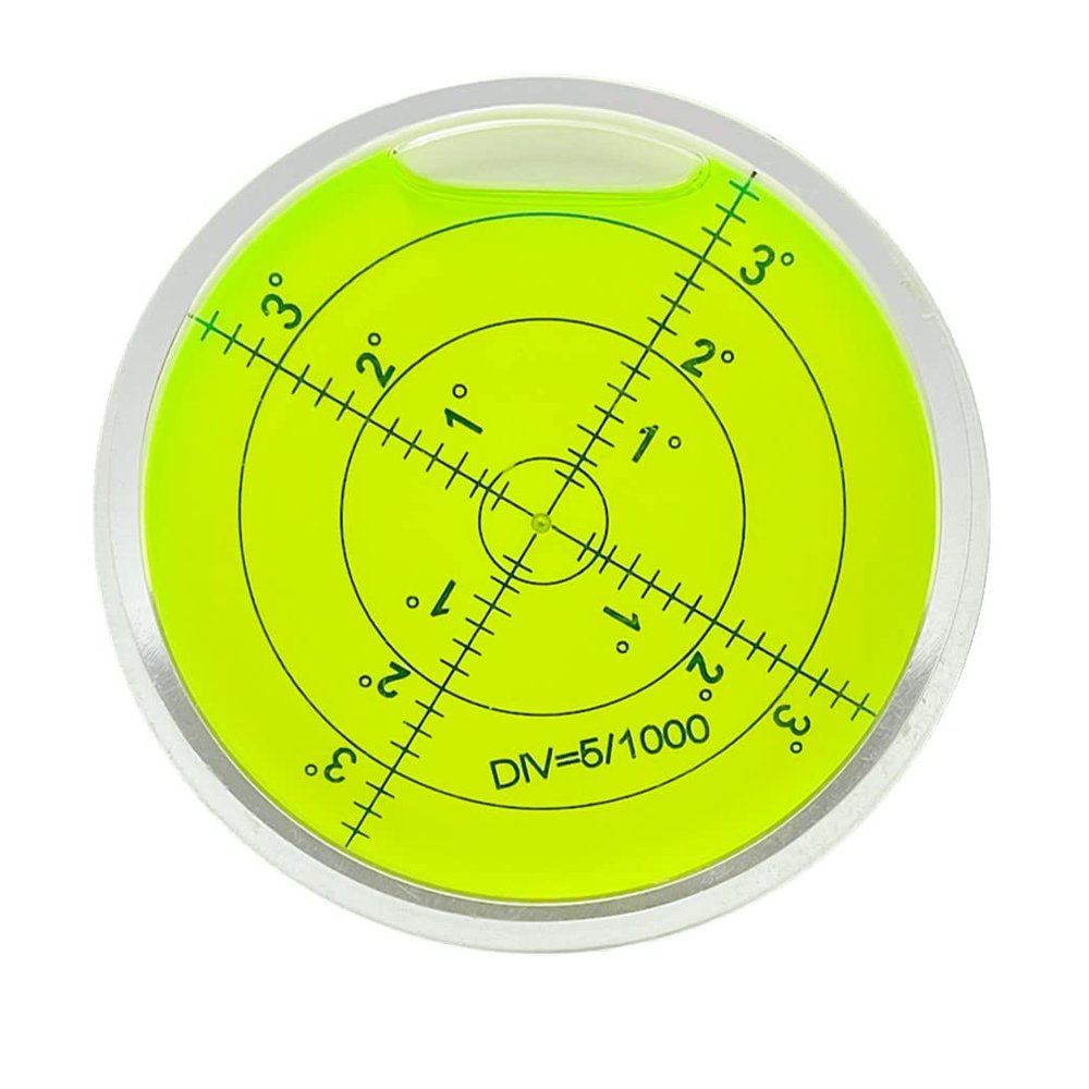 WOYISEPG High Precision Circular Bubble Spirit Levels Golf On-Course Accessories Ball Markers for Golf Putting Aid Reader (60x12mm)