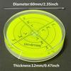 WOYISEPG High Precision Circular Bubble Spirit Levels Golf On-Course Accessories Ball Markers for Golf Putting Aid Reader (60x12mm) view 3