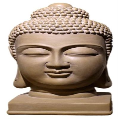 HongLianRiven Sculpture Tabletop Statue Buddha Bust Sculpture Buddha Head Statue Home Decoration Ornaments Outdoor Garden Resin Antique Zen Religious Supplies Figurines Gifts