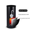 GAXQFEI Umbrella Stand Umbrella Storage, Single Household Round Iron, for Walking Sticks, with Collecting Tray/Hook view 3