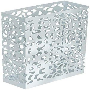 GAXQFEI Umbrella Stand Home Creative Simple Modern Floor-Standing Wrought Iron Multi-Function Storage Rack (White)