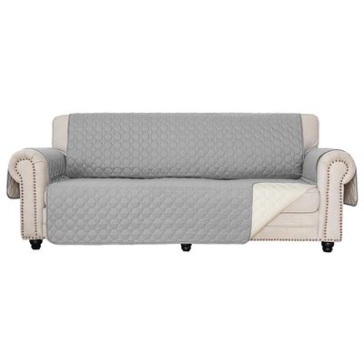 RBSC Home Sofa Slipovers Waterproof Sofa Covers for Dogs, Couch, Loveseat and Large Sofas (Light Gray, 78")