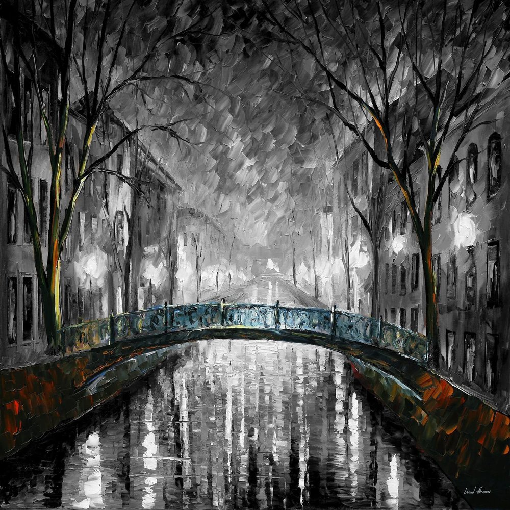 Above Bed Art | Dark Wall Art by Leonid Afremov | Above Bed