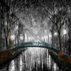 Above Bed Art | Dark Wall Art by Leonid Afremov | Above Bed view 1
