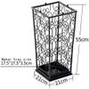 GAXQFEI Iron Umbrella Stand Umbrella Stand Home Multi-Function Floor Storage Rack (Black 55 21 21Cm) view 2