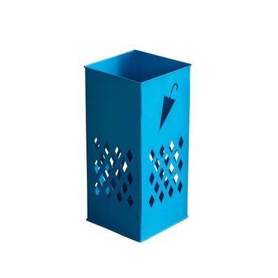 GAXQFEI Umbrella Stands Rack Umbrella Holder Organizer Hallway Entryway Indoor Decor Metal Square Blue Umbrella Rack Compatible with Home Office Holder Stand