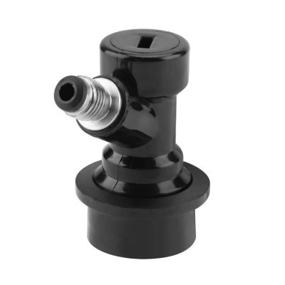 Ball Lock Liquid Disconnect, 1 /4MFL Screw Thread Outlet Ball Lock Disconnects Kit for Homebrew Beer Soda Corny Keg Liquid Connectors (Black)
