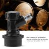 Ball Lock Liquid Disconnect, 1 /4MFL Screw Thread Outlet Ball Lock Disconnects Kit for Homebrew Beer Soda Corny Keg Liquid Connectors (Black) view 3