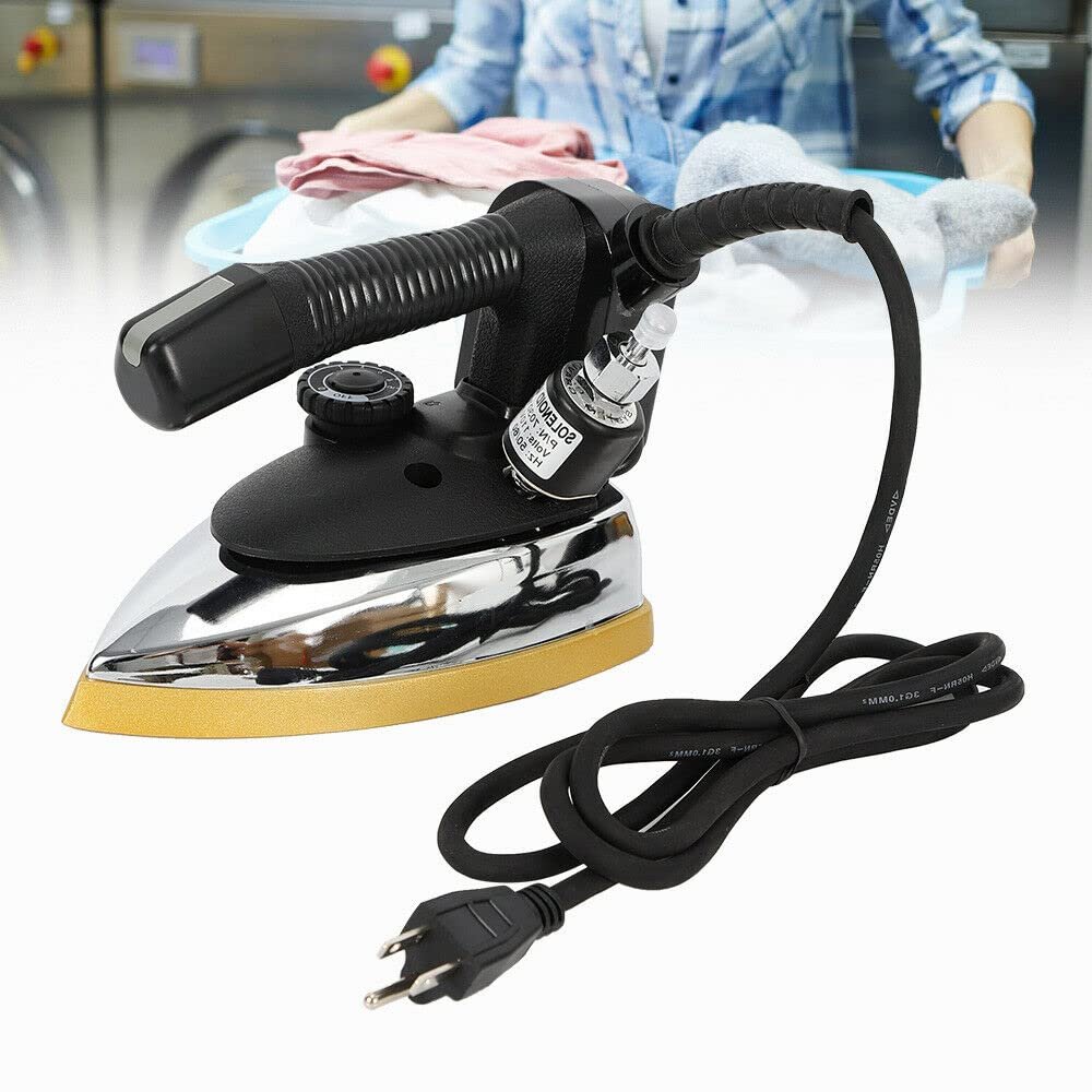 1000W Commercial Industrial Electric Steam Iron,3L Large-capacity Water Tank,Special Bottom Plate,Temperature Range-60~220 (140~428)