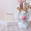 HongLianRiven Sculpture Tabletop Statue Flower Pot Statue Girl Blowing Bubble Sculpture Succulent Flower Pot Decoration Home Table Decoration Decoration Gift Art Figurines view 2