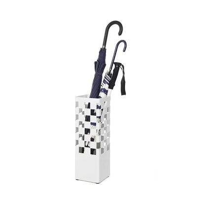 GAXQFEI Umbrella Stands Rack Umbrella Rack Iron Art Household Umbrella Floor- Standing Hotel Storage Bucket Hall Umbrella Bucket White Holder Stand