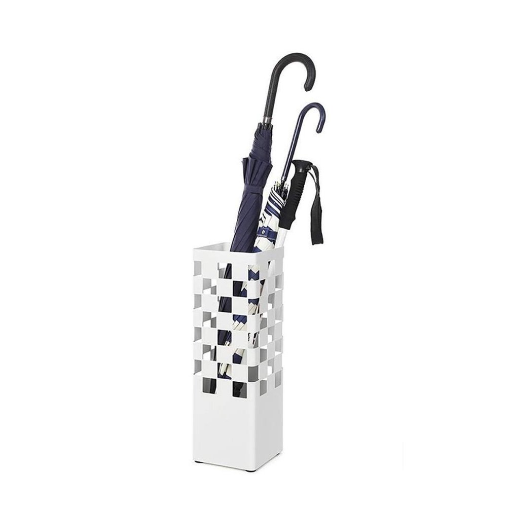 GAXQFEI Umbrella Stands Rack Umbrella Rack Iron Art Household Umbrella Floor- Standing Hotel Storage Bucket Hall Umbrella Bucket White Holder Stand