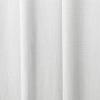 TWOPAGES White Room Darkening Curtain Drape 84 Inches Long, Polyester Linen Window Curtain 4-in-1 Header Rod Pocket Flat Hooks Back Tab Hook Belt for Living Room, 72W x 84L, 1 Panel view 3
