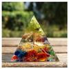 ZTBH Crystal Pyramid 60mm Orgonite Pyramid Tree of Life Energy Healing Crystals (Size : 60mm) view 1