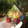 ZTBH Crystal Pyramid 60mm Orgonite Pyramid Tree of Life Energy Healing Crystals (Size : 60mm) view 2