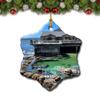 California Monterey USA Christmas Tree Ornament Travel Gift Souvenir Porcelain Double Side view 1