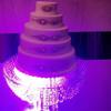 BJTDLLX Chandelier Cake Stand 23.6" Romantic Garland Suspended Cake Stand Hanging Cake Rack Cake Swing Stand Dessert Display Stands for Wedding Birthday Party Decor (Crystal) view 3