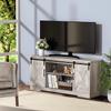 coucheta TV Stand for 65" Television, Modern Farmhouse Sliding Barn Door TV Stand, 58" Entertainment Center TV Console, Home Living Room Storage Table with Movable Shelf view 4
