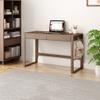 Computer Desk Oak Computer Desk with 2 Drawers, Simple Home Office Desk/Notebook Workbench, Stable and Durable, Easy to Assemble (Size : 80x55x75cm) view 2