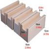 Top hacker Heavy Duty Lift Furniture Risers,Wooden Bed Risers,Adds 10cm Height to Furniture Interchangeable Furniture Legs Cabinets Feet,for Sofa Couch Armchair Cabinet TV Stand (Size : 10x3x10cm) view 2