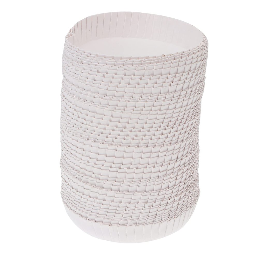 100pcs Disposable Paper Cup Cover Paper Drink Covers Lid Recycled Hot Drinking Lid Coffee Cup Cover for Parties/Wedding/Home Kitchen White