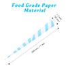 Outamateur Cotton Candy Cone 90PCS Multicolor Cottons Candy Paper Cones for Cotton Candy Making in Birthday,Parties,Festivals (Blue/White) view 2