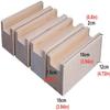 Top hacker Heavy Duty Lift Furniture Risers,Wooden Bed Risers,Adds 10cm Height to Furniture Interchangeable Furniture Legs Cabinets Feet,for Sofa Couch Armchair Cabinet TV Stand (Size : 10x1.5x10cm) view 2